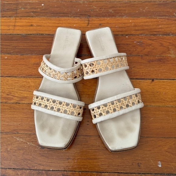 Bembien Shoes - Bembien Paloma Slide Cream Rattan Sz 39